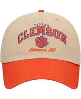'47 Brand Men's Khaki Clemson Tigers Local Clean Up Adjustable Hat
