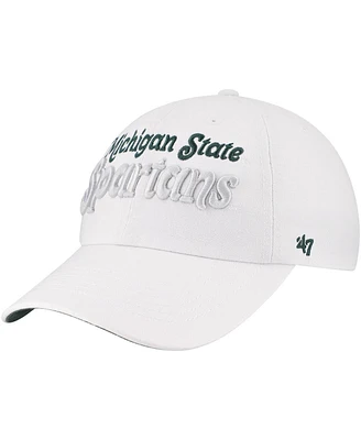'47 Brand Women's White Michigan State Spartans Pensacola Clean Up Adjustable Hat