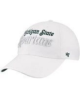 '47 Brand Women's White Michigan State Spartans Pensacola Clean Up Adjustable Hat