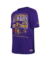 New Era Men's Purple Los Angeles Lakers Enzyme Wash Oversized T-Shirt