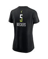 Nike Women's Paige Bueckers Black Dallas Wings 2025 Wnba Draft Rebel Edition Name Number T-Shirt