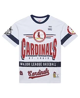 Mitchell & Ness Men's White St. Louis Cardinals Cooperstown Collection Team Origins Premium T-Shirt