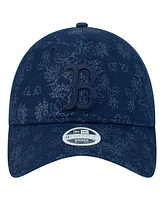 New Era Women's Navy Boston Red Sox Tonal Floral 9TWENTY Adjustable Hat