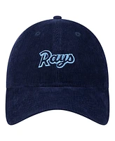 New Era Women's Navy Tampa Bay Rays Corduroy 9TWENTY Adjustable Hat