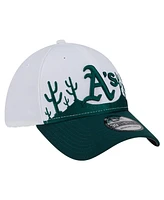 New Era Men's Dark Green Athletics 2025 Spring Training Landscape 39THIRTY Flex Hat