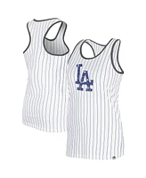 New Era Women's White Los Angeles Dodgers Gameday Pinstripe Tank Top