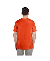 New Era Men's Orange Baltimore Orioles Throwback Pinstripe T-Shirt