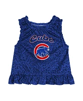Outerstuff Baby Boys and Girls 2-Piece Royal Chicago Cubs Playground Dress Bloomers Set