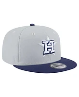 New Era Men's Gray/Navy Houston Astros 2-Tone Color Pack 9FIFTY Snapback Hat