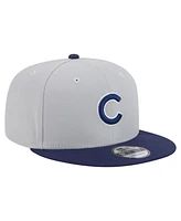 New Era Men's Gray/Navy Chicago Cubs 2-Tone Color Pack 9FIFTY Snapback Hat