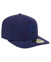 New Era Men's Navy Houston Astros Color Pack A-Frame 59FIFTY Fitted Hat