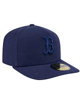 New Era Men's Navy Boston Red Sox Color Pack A-Frame 59FIFTY Fitted Hat