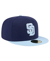 New Era Men's Navy/Light Blue San Diego Padres Color Pack 2-Tone 59FIFTY Fitted Hat