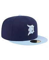 New Era Men's Navy/Light Blue Detroit Tigers Color Pack 2-Tone 59FIFTY Fitted Hat