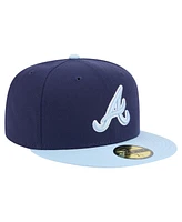 New Era Men's Navy/Light Blue Atlanta Braves Color Pack 2-Tone 59FIFTY Fitted Hat