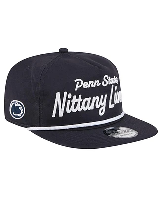 New Era Men's Navy Penn State Nittany Lions Adventure Team Text Golfer Snapback Hat