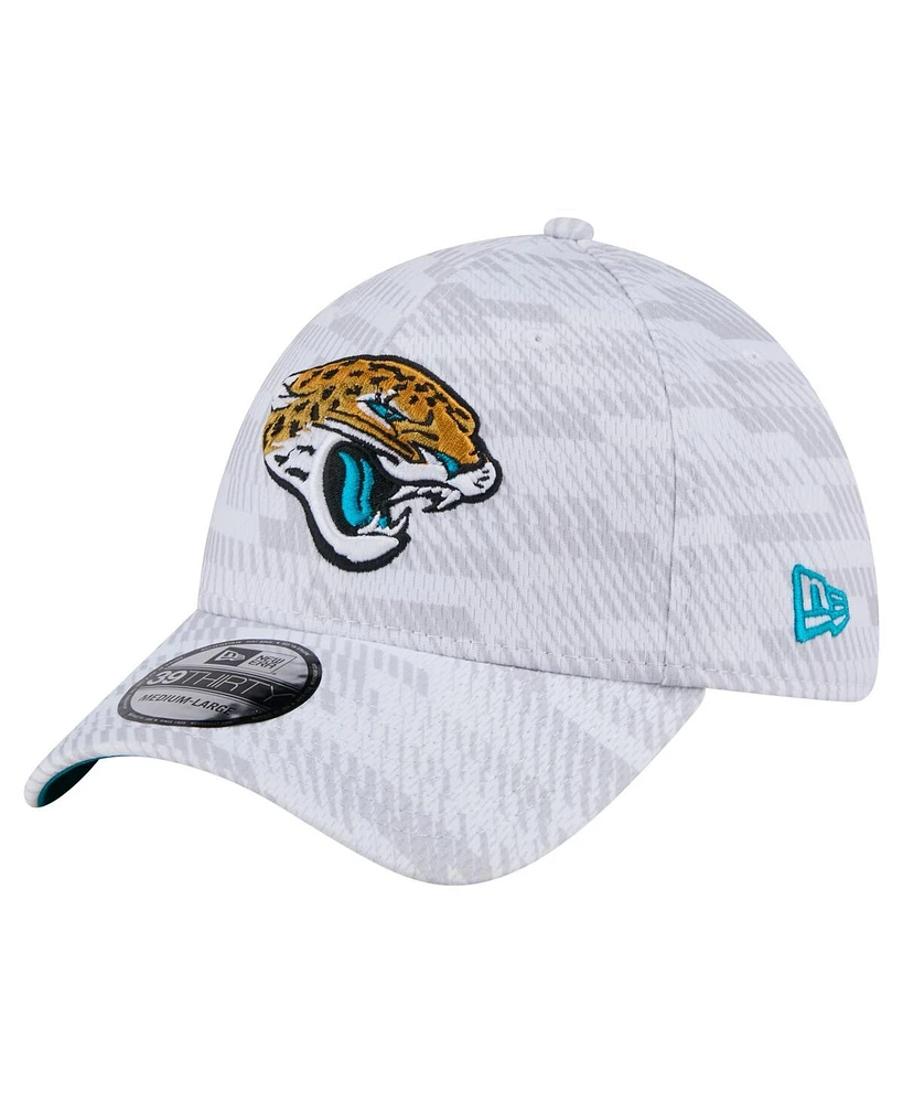 New Era Men's White Jacksonville Jaguars Gameday Graded 39THIRTY Flex Hat