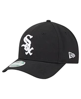New Era Big Boys and Girls Black Chicago White Sox Player Replica 9FORTY Adjustable Hat