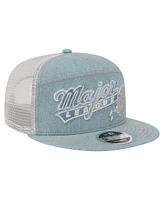 New Era Men's Denim Major League Denim 9FIFTY Snapback Hat