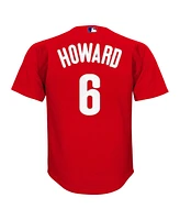 Mitchell & Ness Big Boys and Girls Ryan Howard Red Philadelphia Phillies Mesh Batting Practice Jersey