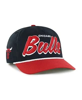'47 Brand Men's Black/Red Chicago Bulls Drop Shadow Rope Hitch Adjustable Hat