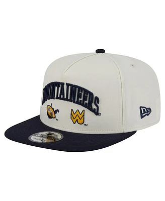 New Era Men's White West Virginia Mountaineers Collegiate 9FIFTY A-Frame Snapback Hat