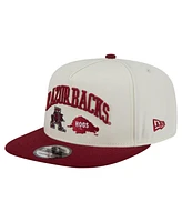New Era Men's White Arkansas Razorbacks Collegiate 9FIFTY A-Frame Snapback Hat