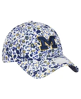 New Era Women's White Michigan Wolverines Blooming 9TWENTY Adjustable Hat