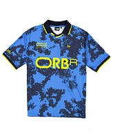 New Era Men's Blue Red Bull Racing Graphic Collared Soccer Shirt