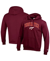 Champion Men's Maroon Virginia Tech Hokies Arched Logo Fleece Pullover Hoodie