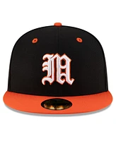 New Era Men's Black/Orange Miami Hurricanes On-Field 59FIFTY Fitted Hat