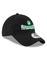 New Era Men's Black Boston Celtics 2025 Nba Playoffs 9TWENTY Adjustable Hat