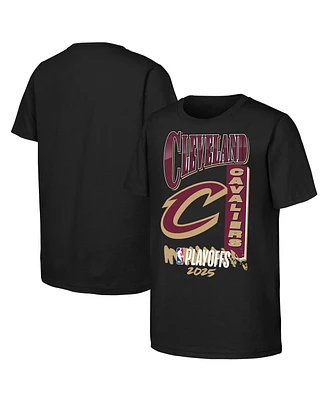 Outerstuff Big Boys and Girls Black Cleveland Cavaliers 2025 Nba Playoffs Hype T-Shirt