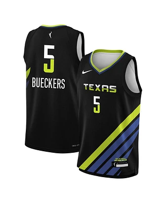 Nike Big Boys and Girls Paige Bueckers Black Dallas Wings 2025 Wnba Draft Rebel Edition Victory Player Jersey