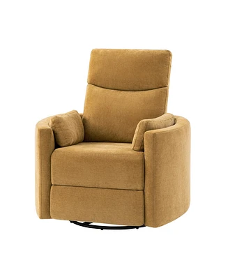 Monica Swivel Rocker Power Recliner with Movable Pillows and Usb Port
