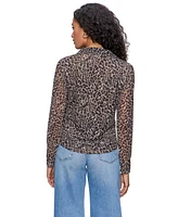 Sanctuary Women's Dream Girl Mesh Button-Up Shirt