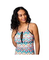 Free Country Women's 2-in-1 Keyhole Tankini Top
