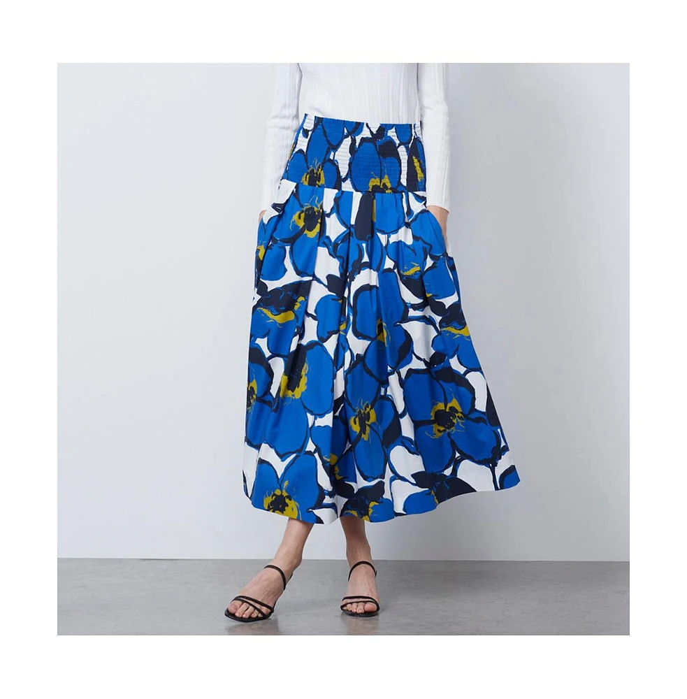 Etcetera Women's Floral Print Skirt Mykonos