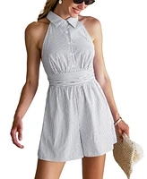 Cupshe Women's City Escape Striped Romper