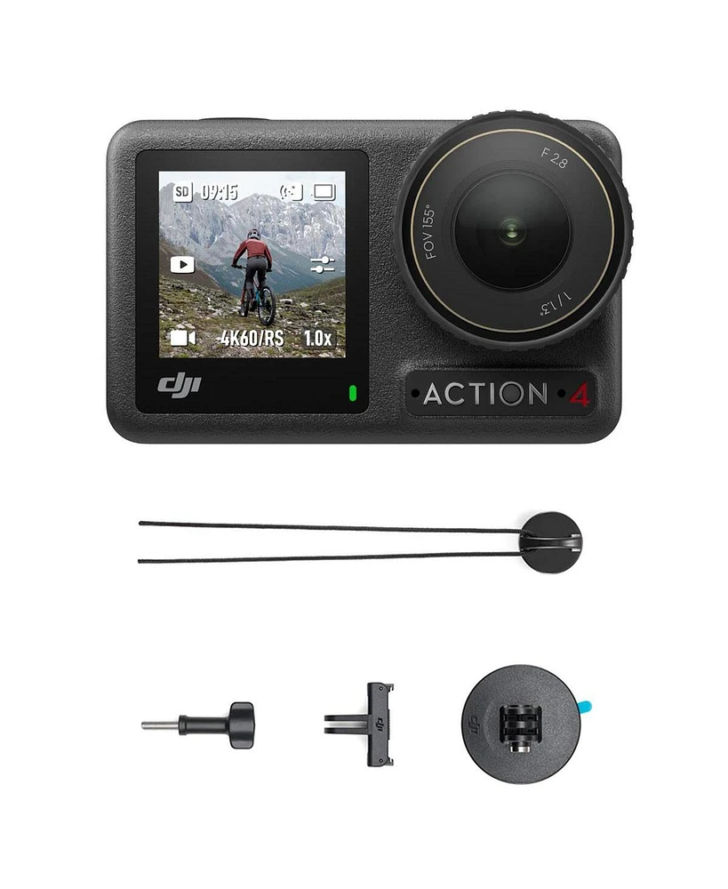 Dji Dji Osmo Action 4 4K 120fps Hdr IP68 Waterproof Action Camera Standard Combo Bundle with Surfing Tether Accessories Kit for Dji Osmo Series Action
