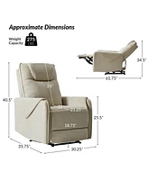 Miguel Modern Power Recliner with Dual-Layered Headrest and Layers Cushioning