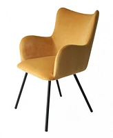 Velvet and Modern Dining Chair for Stylish Kitchen or Dining Room Seating