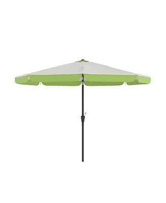 10 ft tassel umbrella, outdoor umbrella with tilt and crank for garden, deck, backyard, pool and beach, green