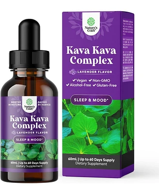 Kava Kava Complex | Mood Support Supplement, Calming High Concentration Extract with Chamomile & Lavender Flavor | 60ml