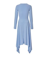 Quiz Women's Soft Touch Maxi Dress with Hanky Hem