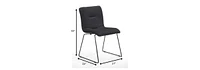 Set of 2 Velvet Dining Chairs for Kitchen Table or Dining Room Seating