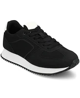 Journee Collection Women's Flow Lace Up Jogger Sneakers
