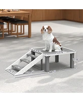 PawHut Wooden Dog Training Platform, Pet Training Place Board,