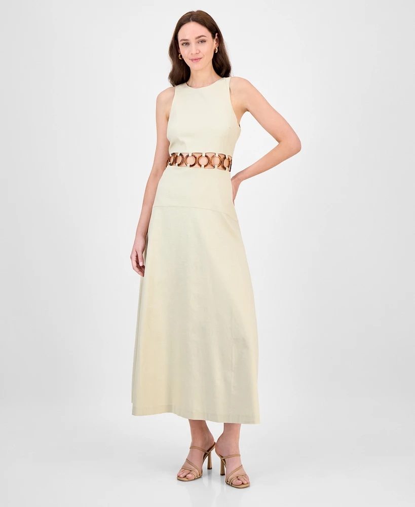Rachel Roy Women's Daphne Ring-Trim Cutout Dress