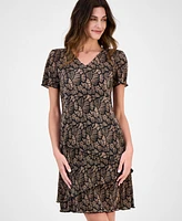 Connected Women's Bodre Tiered Dress